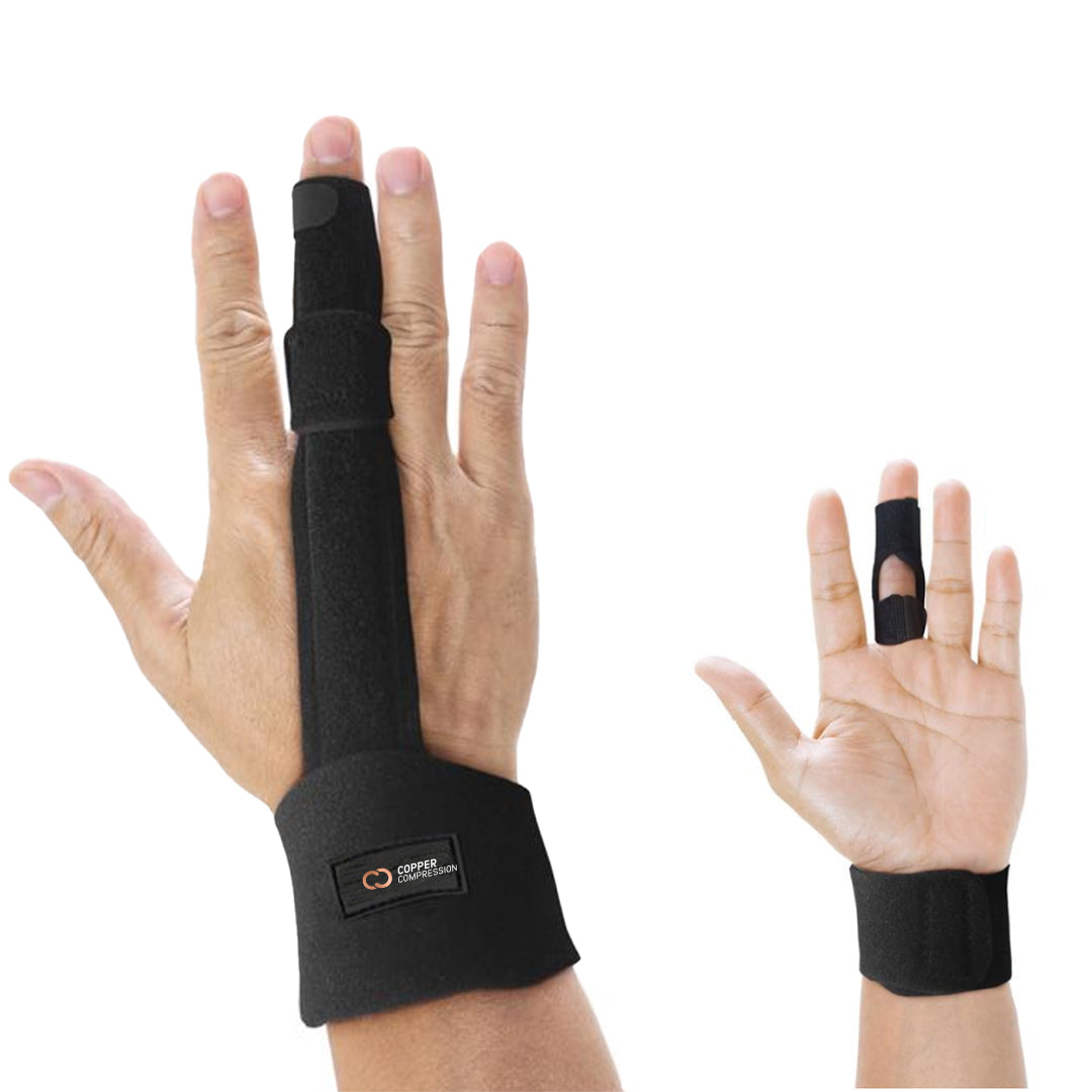 CopperInfused Finger Splint Brace Adjustable to Fit all Fingers