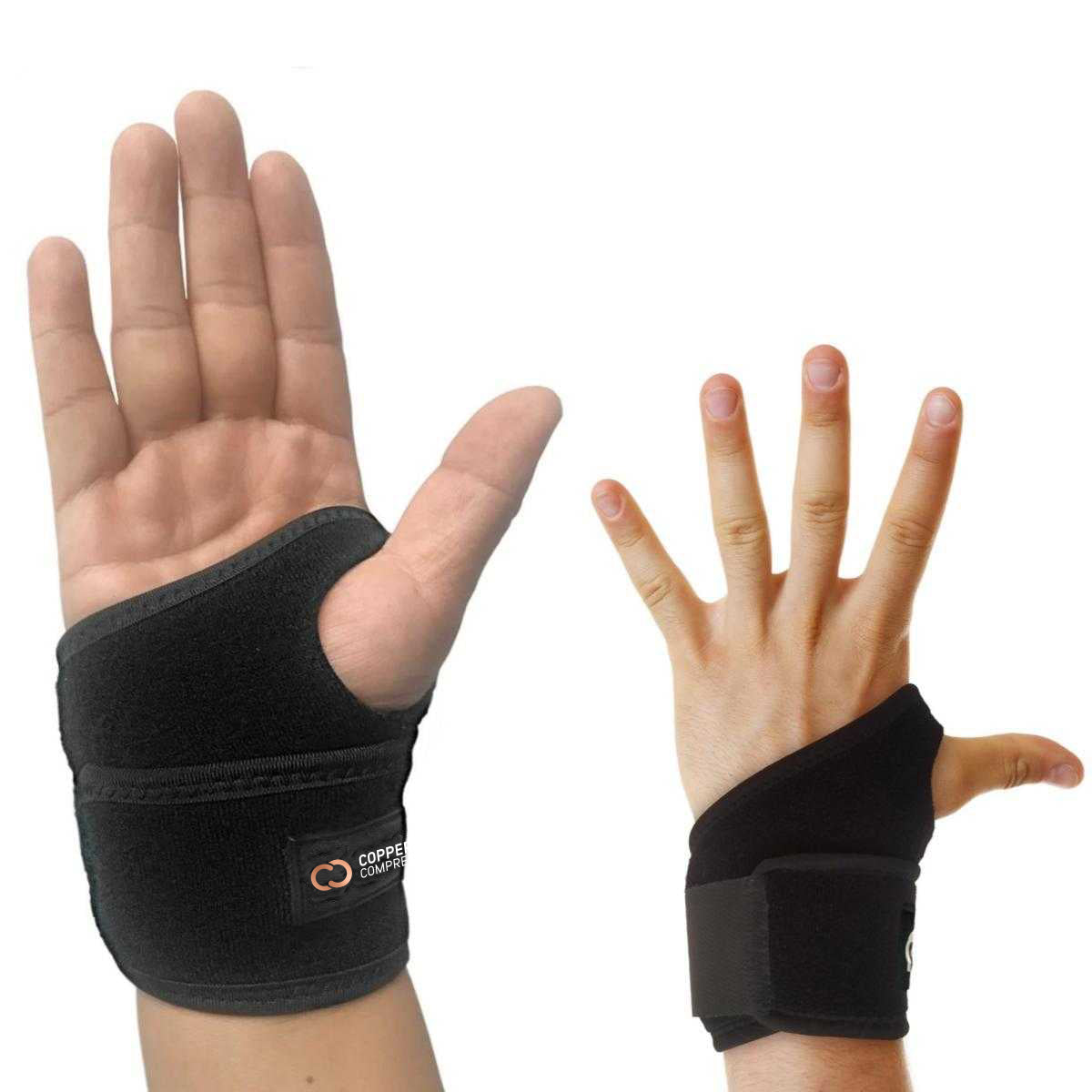 Copper-Infused Wrist Wrap for Joint Support - One Size Fits All – Copper  Compression