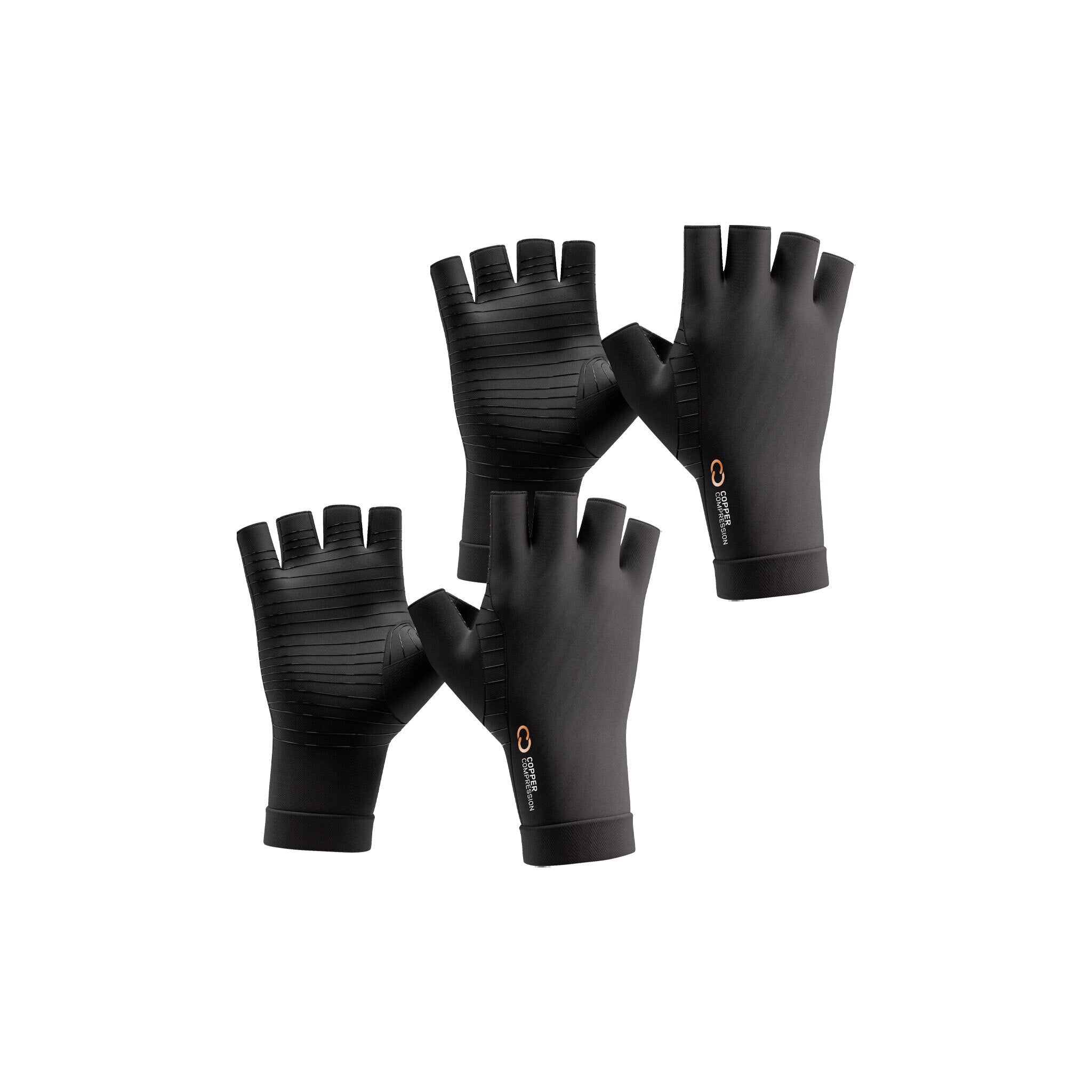 Half Finger Arthritis Gloves - 2 Pack