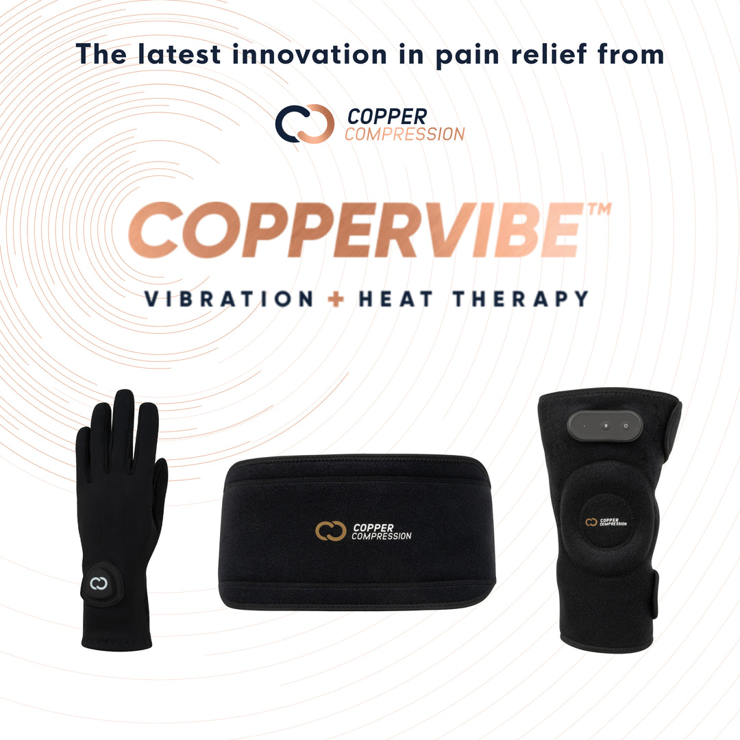 Vibration+Heat Therapy Back Wrap – Copper Compression