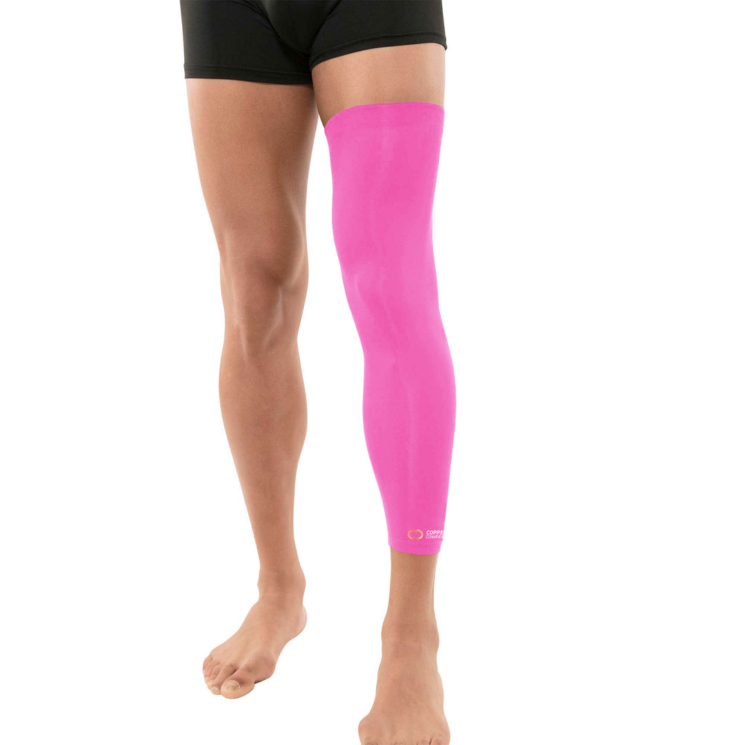 Copper Compression Full Leg Sleeve - Guaranteed Highest Copper Sleeves &  Pants. Single Leg Pant. Tights Fit for Men and Women. Copper Knee Brace  Thigh and Calf Support Socks. Basketball, Arthritis price
