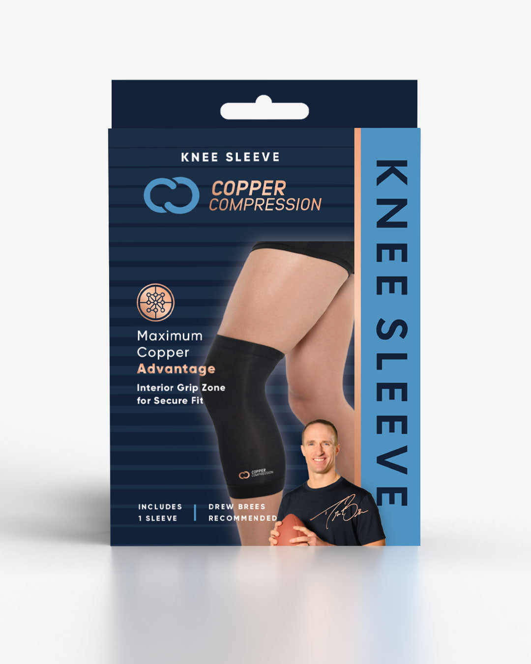 Copper Compression Copper Compression Knee Sleeve - Maximum Copper Advantage