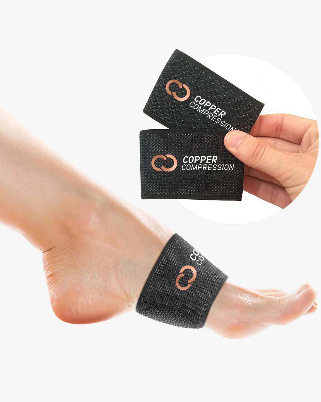 Copper-Infused Padded Arch Support with Gel - Unisex Fit – Copper ...