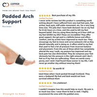 Load image into Gallery viewer, Copper Compression Padded Arch Support