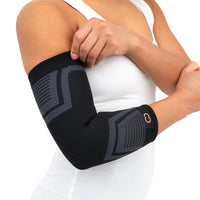 Load image into Gallery viewer, Copper Compression PowerKnit Elbow Sleeve - Seamless Elbow Brace for Men &amp; Women - Pain Relief for Tendonitis, Tennis Elbow, Golfers, Weight Lifting - Fits Right or Left - 1 Sleeve - S/M