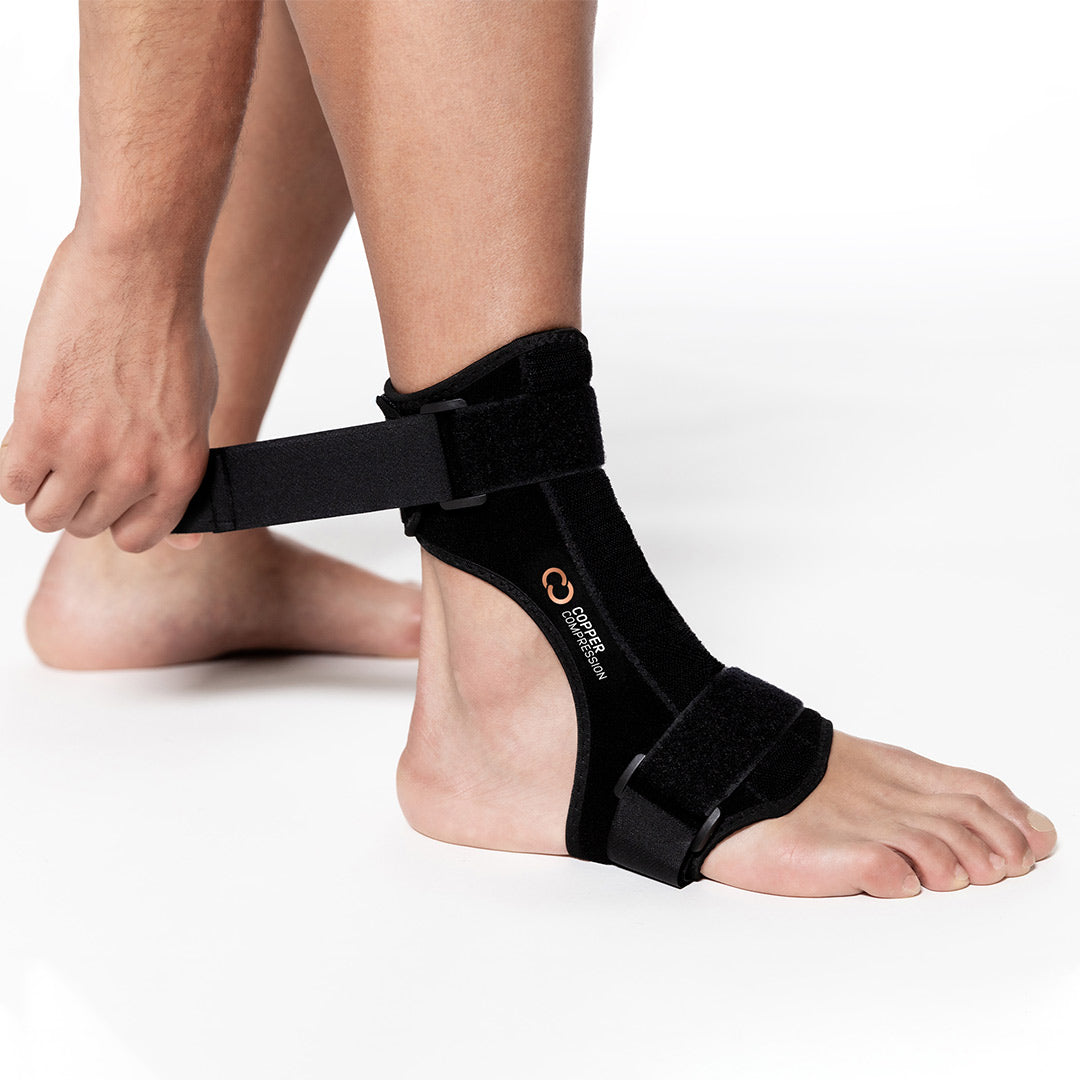 Copper-Infused Drop Foot Brace and Dorsal Plantar Night Splint