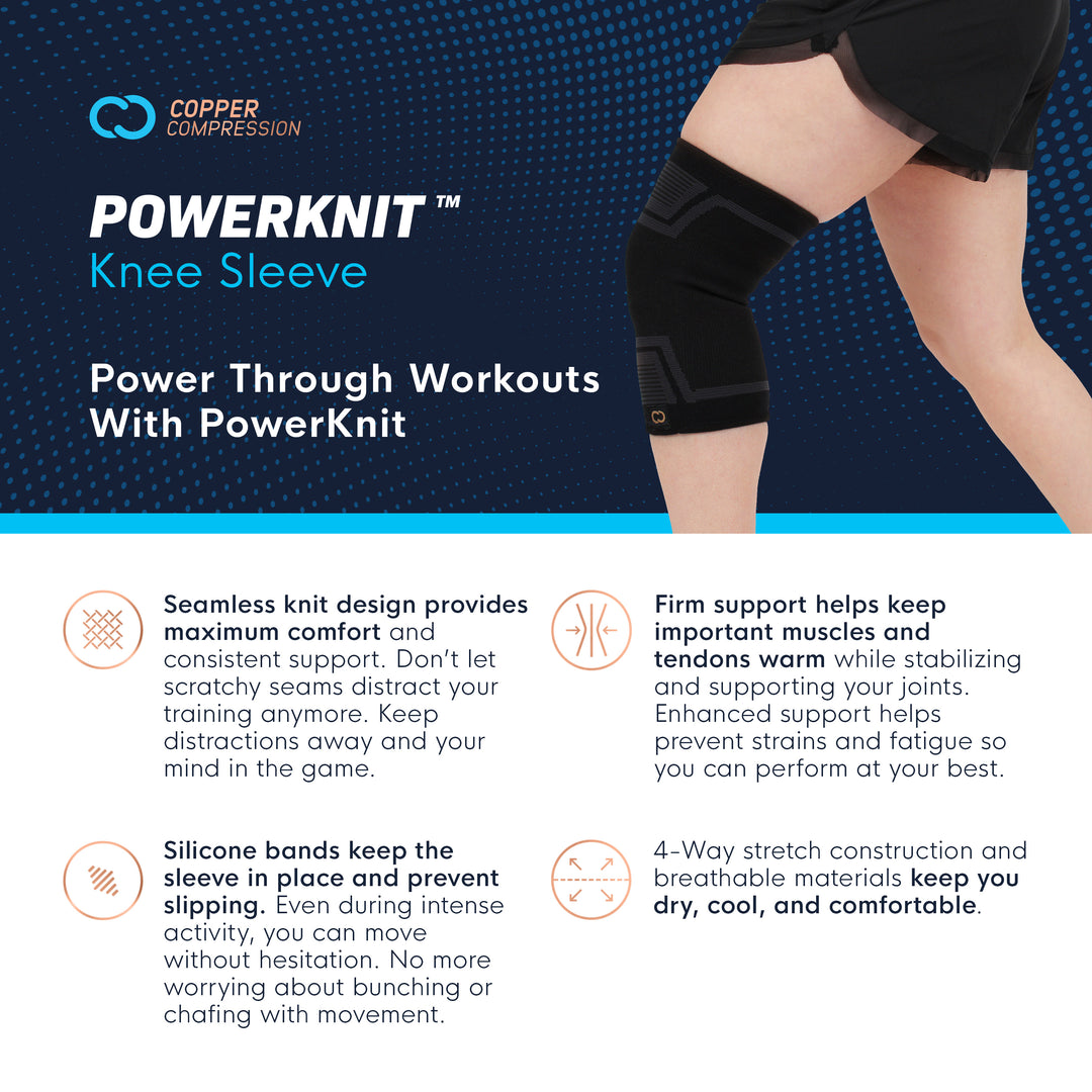 PowerKnit Knee Sleeve - 3 Pack