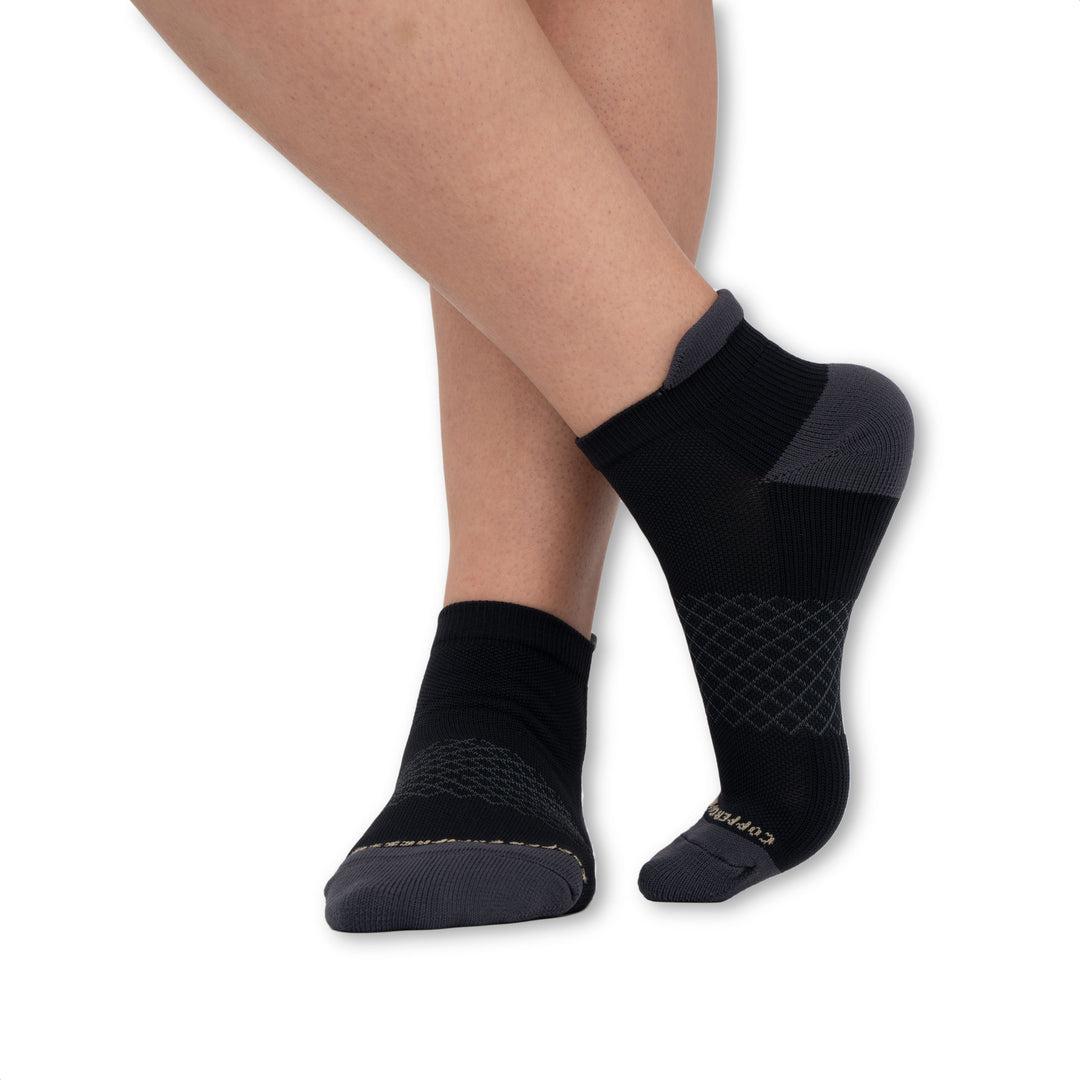 Copper Compression Powerknit Ankle Sport Socks (3 Pairs)