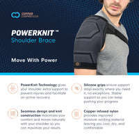 Load image into Gallery viewer, Copper Compression PowerKnit Shoulder Sleeve