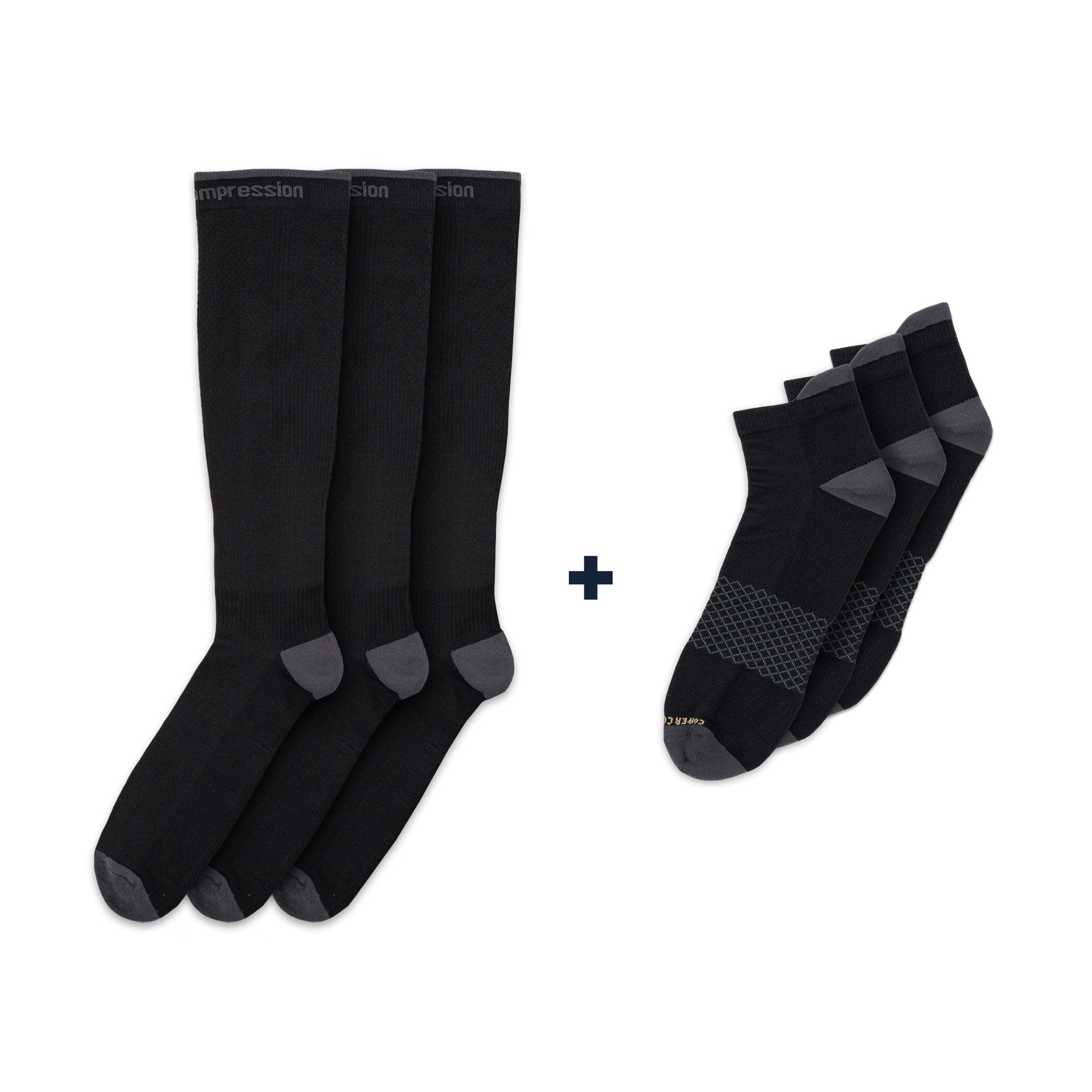 PowerKnit Compression Socks Combination Pack