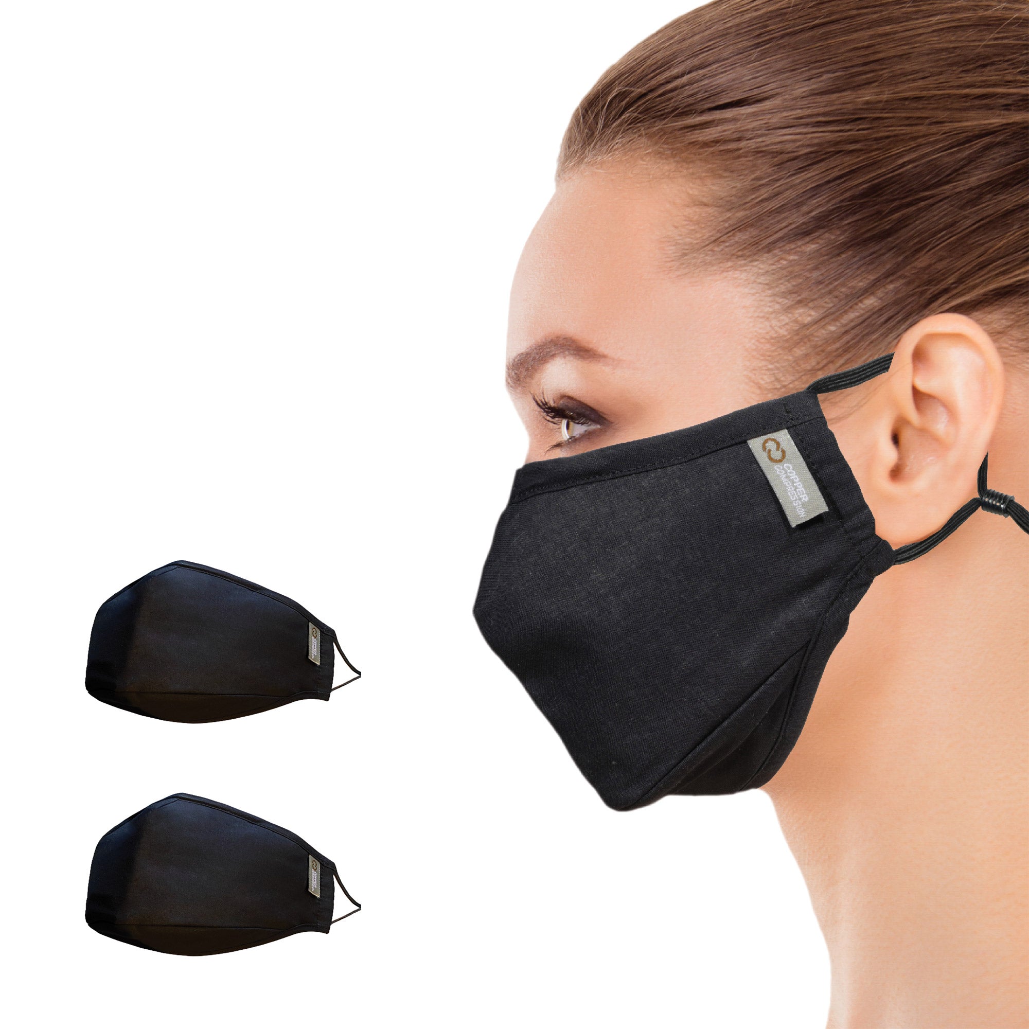 Copper Compression Copper Infused Face Mask- 2 Pack