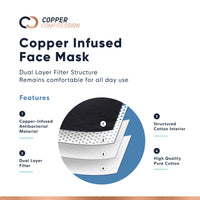 Load image into Gallery viewer, Copper Compression Copper Infused Face Mask 6-pack